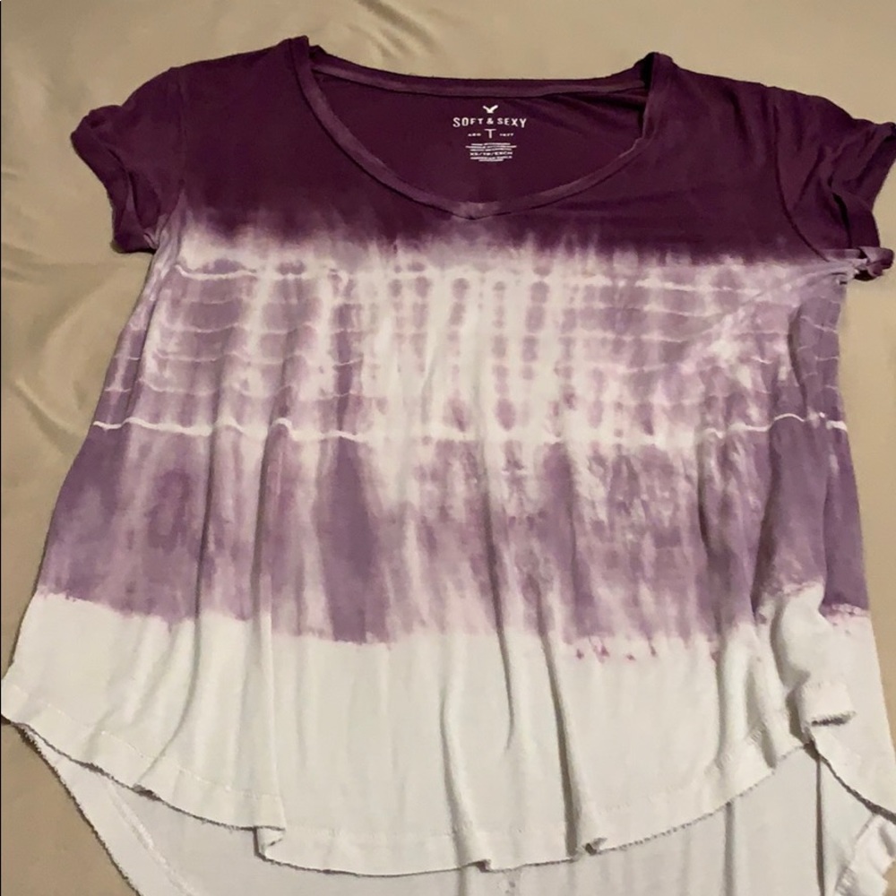 AE flowy tie-dye top